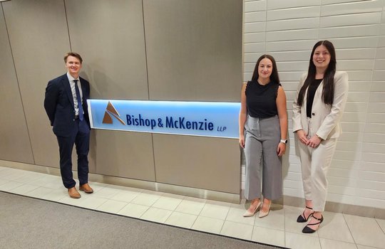 Bishop & McKenzie LLP welcomes three new Articling Students!