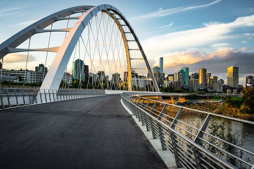 A daytime photo of the Walterdale Bridge, an Edmonton landmark. Bishop & McKenzie LLP has an office in Edmonton.